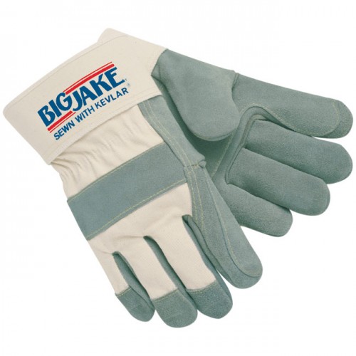 MCR Safety 1711 Big Jake Double Leather Palm Work Glove with Safety Cuff